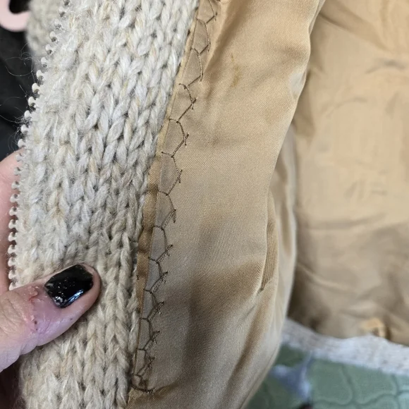 Vtg 70s  Mink Front Sweater Jacket Albert Furs - Picture 12 of 13